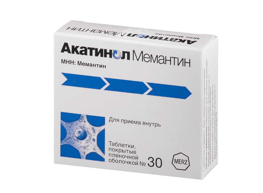 АКАТИНОЛ МЕМАНТИН таб п/об 10мг n30