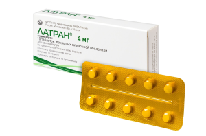ЛАТРАН таб п/об 4мг n10