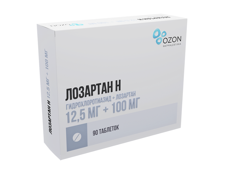 ЛОЗАРТАН таб п/об 100мг 90 шт.