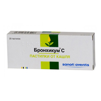 БРОНХИКУМ с паст. от кашля 20 шт.