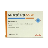 КОНКОР КОР таб п/об 2.5мг 30 шт.