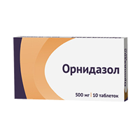 ОРНИДАЗОЛ таб п/об 500мг n10