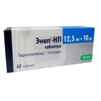 Энап-НЛ таб. 10мг/12,5мг №20