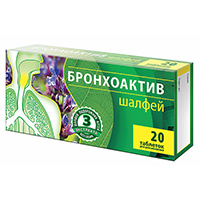 ШАЛФЕЙ БРОНХОАКТИВ таб д/расс. n20
