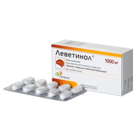 ЛЕВЕТИНОЛ таб п/об 1000мг n30