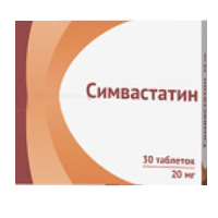 СИМВАСТАТИН АЛСИ таб п/об 20мг 30 шт.