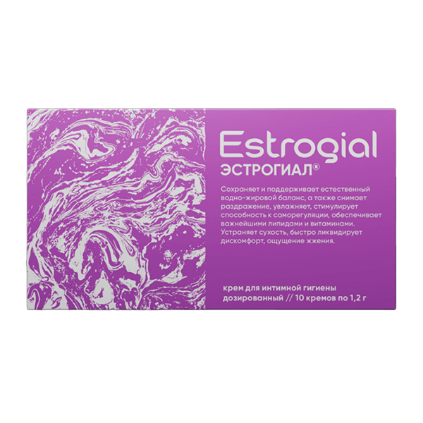 ЭСТРОГИАЛ ПЛЮС крем д/интимной гигиены доз. n10