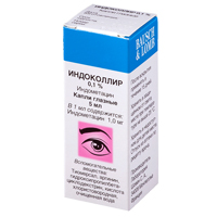 ИНДОКОЛЛИР капли гл. (фл.) 0.1% - 5мл n1
