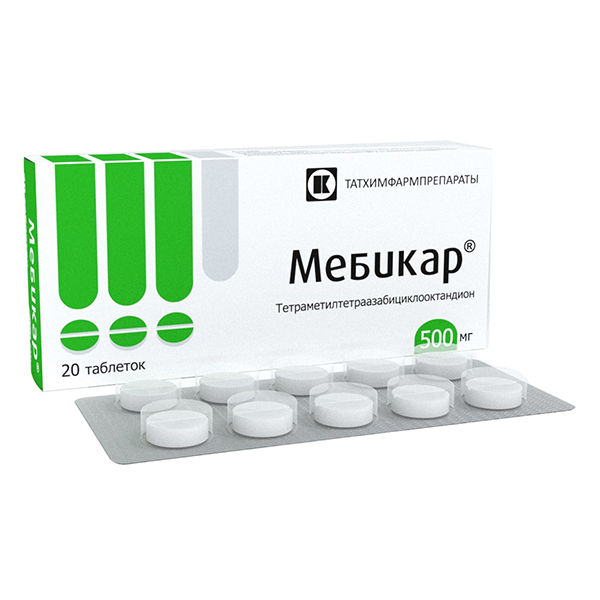МЕБИКАР таб 500мг n20