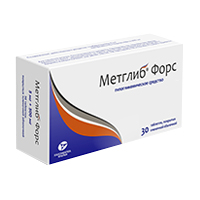 МЕТГЛИБ ФОРС таб п/об 5мг+500мг n30