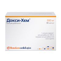 ДОКСИ-ХЕМ капс. 500мг n90