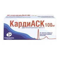 КАРДИАСК таб п/об 100мг n30