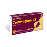 ТАДАЛАФИЛ таб п/об 20мг n10