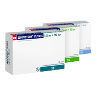 ДИРОТОН ПЛЮС капс. 1.5мг+10мг 28 шт.