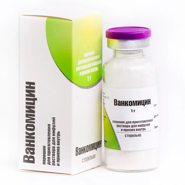 ВАНКОМИЦИН лиоф. д/инф. (фл.) 1г n1