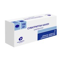 СУМАТРИПТАН таб п/об 100мг 12 шт.