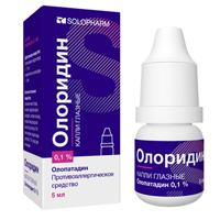 ОЛОРИДИН капли глаз. (фл-кап.) 0.1% - 5мл 1 шт.