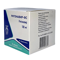 РИТОНАВИР таб п/об 100мг 30 шт.