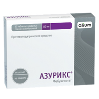 АЗУРИКС таб п/об 80мг 30 шт.