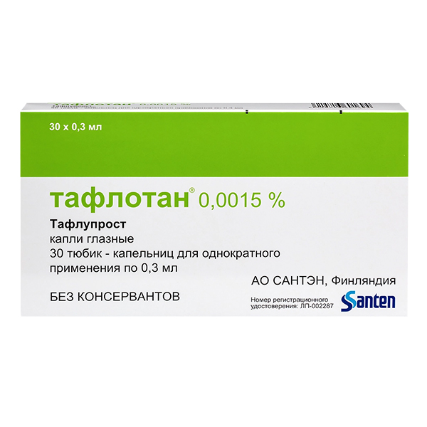 ТАФЛОТАН капли гл. (тюб.-кап.) 0.3мл 30 шт.