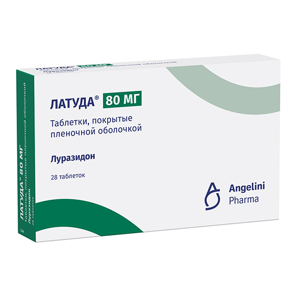 ЛАТУДА таб п/об 80мг 28 шт.