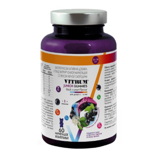 ВИТРУМ гамми юниор жев. мармелад 60 шт. ВИТРУМ гамми юниор жев. мармелад 60 шт.