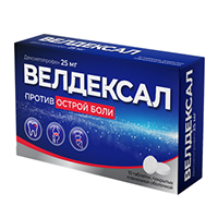 ВЕЛДЕКСАЛ таб п/об 25мг 10 шт. ВЕЛДЕКСАЛ таб п/об 25мг 10 шт.