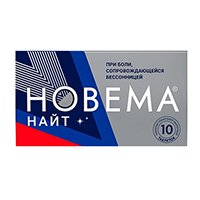 НОВЕМА НАЙТ таб п/о 25мг+220мг 10 шт.