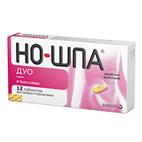 НО-ШПА ДУО таб 40мг+500мг 12 шт.