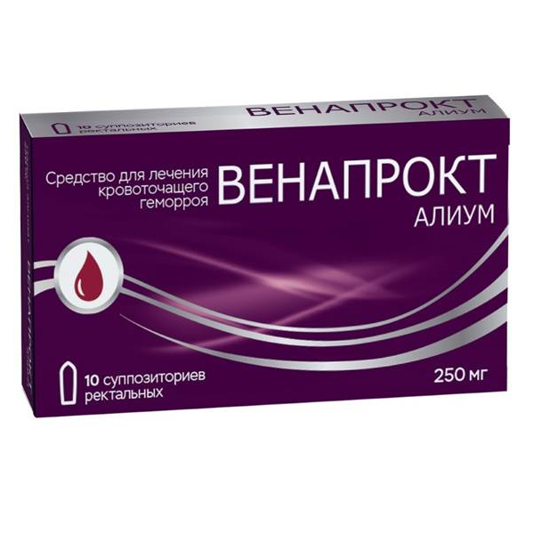ВЕНАПРОКТ супп. 250мг n10