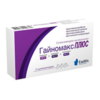 ГАЙНОМАКС ПЛЮС ваг. свечи 100мг +300мг +200мг 3 шт.