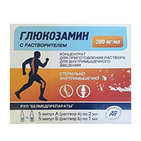 ГЛЮКОЗАМИН р-р д/ин. (амп.) 200мг/мл - 2мл n5