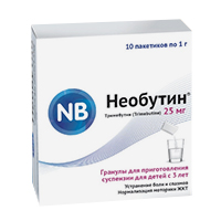 НЕОБУТИН гран. д/сусп. (пак.) 25мг 10 шт.