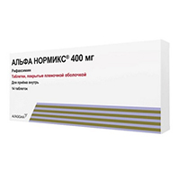 Альфа нормикс таб. п/пл. об. 400мг №14