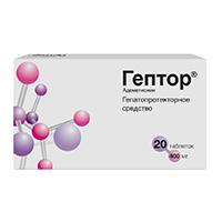 ГЕПТОР таб п/об 400мг 20 шт.