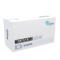 МЕСАЛАЗИН таб п/об 500мг n50