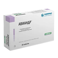АВИАНДР таб п/об 20мг n30