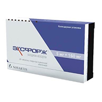 ЭКСФОРЖ таб п/об 5мг+160мг 28 шт.