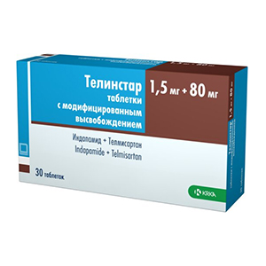 ТЕЛИНСТАР таб 1.5мг + 80мг 30 шт.