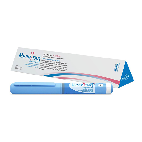 МЕЛИТИД р-р д/ин. (шприц) 6мг/мл - 3мл n1