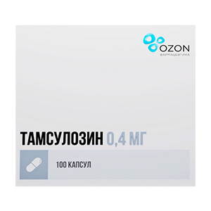 ТАМСУЛОЗИН капс. 0.4мг n100