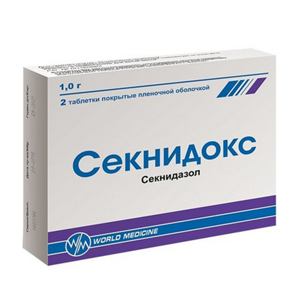 СЕКНИДОКС таб п/об 1г n2