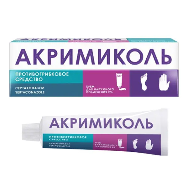 АКРИМИКОЛЬ крем (туба) 2% 30г
