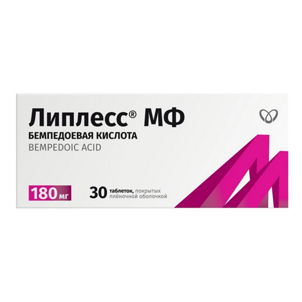 ЛИПЛЕСС МФ таб п/об 180мг 30 шт.