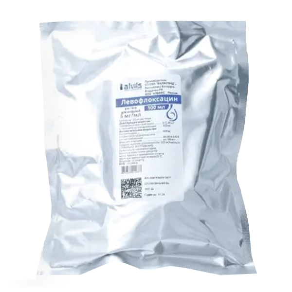 ЛЕВОФЛОКСАЦИН р-р д/инф. (фл.) 5мг/мл - 100мл n1