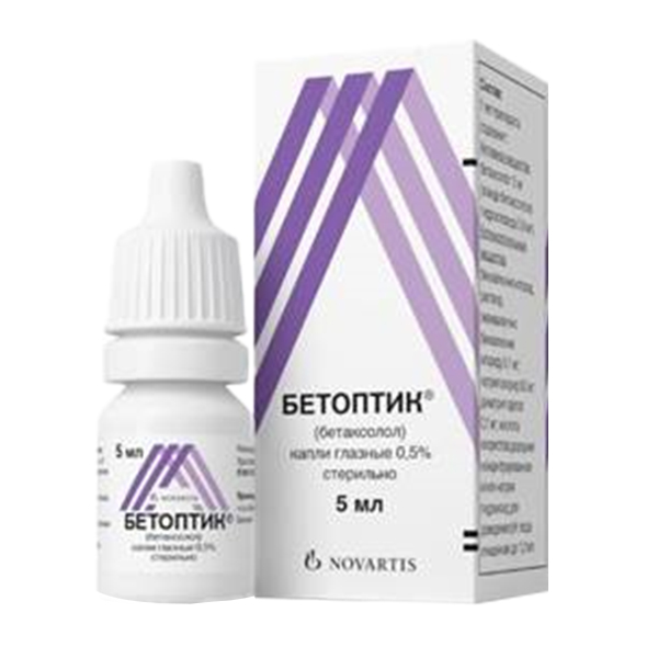 БЕТОПТИК капли гл. (фл.) 0.5% - 5мл 1 шт.