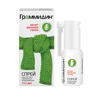 ГРАММИДИН спрей д/горла (фл.) 112доз