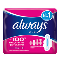 ПРОКЛАДКИ УРОЛОГИЧЕСКИЕ Олвейз (Always) незаметная Normal Plus 8 шт.