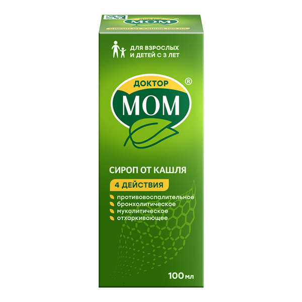 ДОКТОР МОМ РАСТИТЕЛЬНЫЕ ПАСТИЛКИ ОТ КАШЛЯ