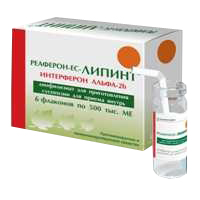 РЕАФЕРОН-ЕС-ЛИПИНТ лиоф. д/сусп. (фл.) 0.5 млн МЕ 6 шт.